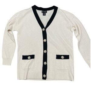 C by Bloomingdale’s 100% Cashmere Cardigan Sweater Size Small